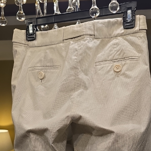 ANTONIO MELANI Cream and Gray Flare Pants - Picture 8 of 14